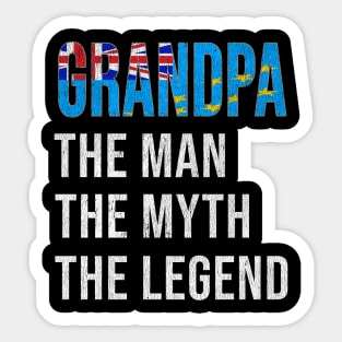 Grand Father Tuvaluan Grandpa The Man The Myth The Legend - Gift for Tuvaluan Dad With Roots From  Tuvalu Sticker